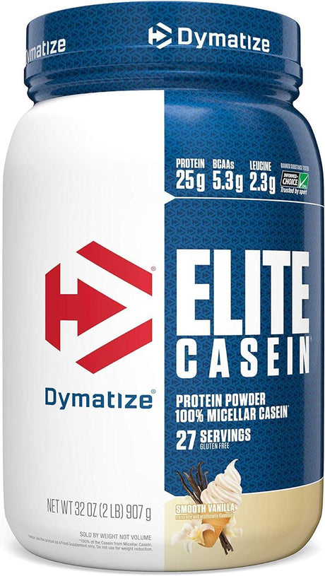 DYMATIZE - Dymatize Elite Casein Protein Powder Smooth Vanilla 27 Servicios 907Gr. - The Red Vitamin MX - Suplementos Alimenticios - {{ shop.shopifyCountryName }}