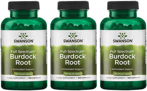 Swanson Burdock Root 460Mg. 100 Capsulas 3 Pack