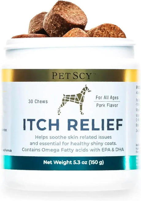 PETSCY - PetScy Dog Itch Relief Chews 30 Masticables - The Red Vitamin MX - Remedios Para La Picazón De Perros - {{ shop.shopifyCountryName }}