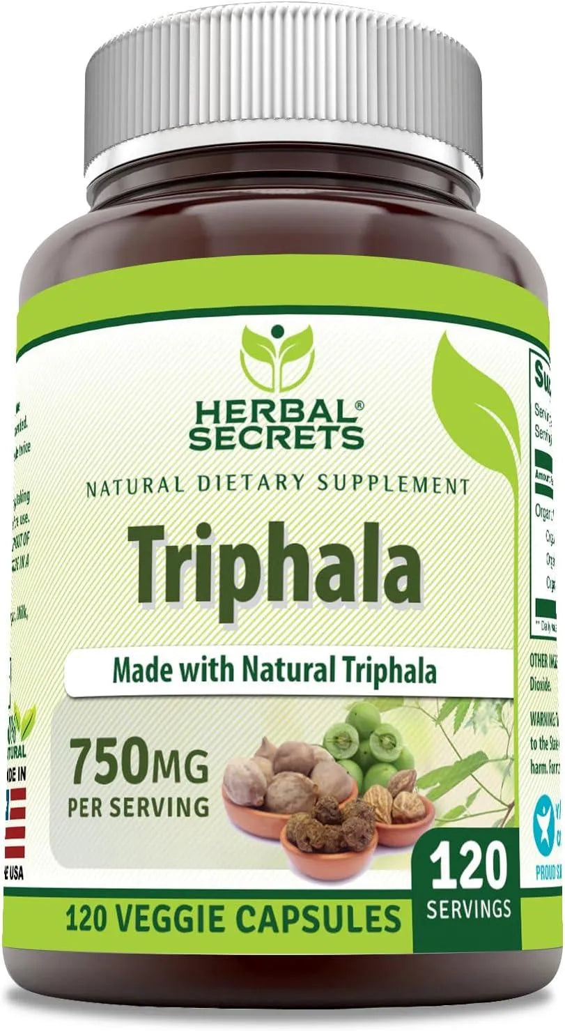 HERBAL SECRETS - Herbal Secrets Triphala 750Mg. 120 Capsulas - The Red Vitamin MX - Suplementos Alimenticios - {{ shop.shopifyCountryName }}