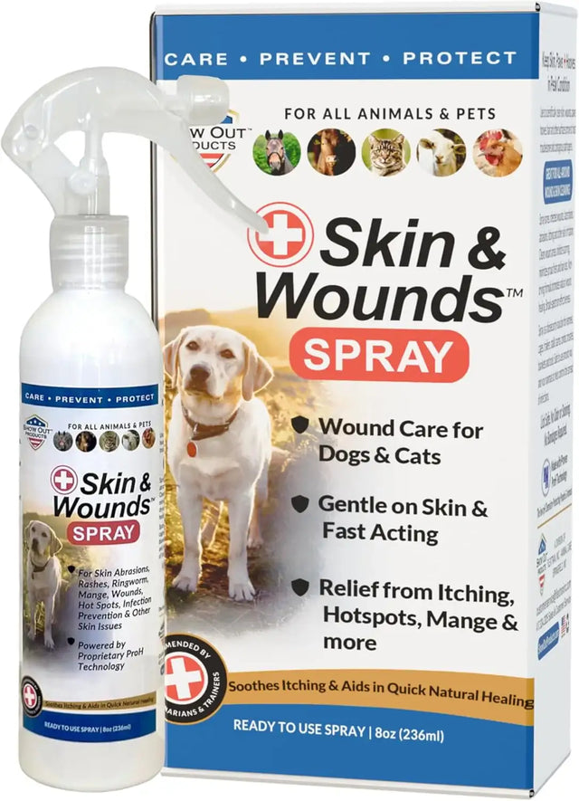 SHOW OUT - Show Out Skin & Wounds Spray for Dogs & Cat 8 Fl.Oz. - The Red Vitamin MX - Remedios Para La Picazón De Perros - {{ shop.shopifyCountryName }}