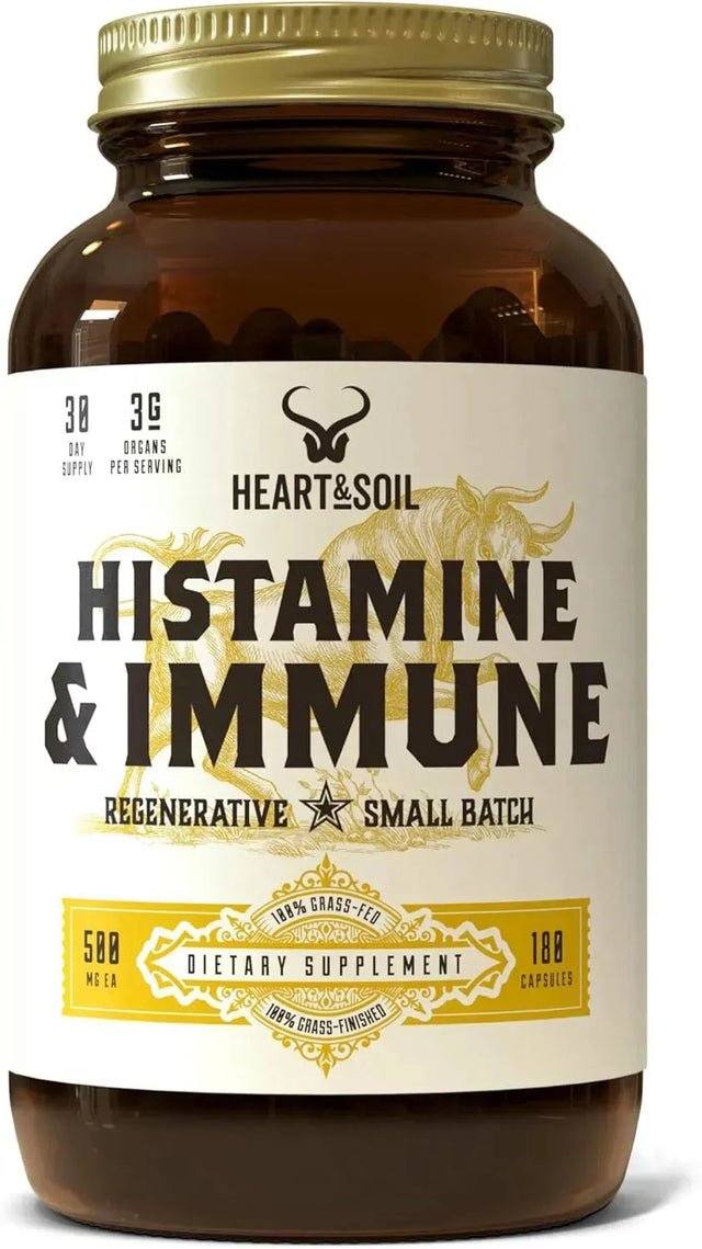 HEART & SOIL - HEART & SOIL Histamine & Immune Supplement 180 Capsulas - The Red Vitamin MX - Suplementos Alimenticios - {{ shop.shopifyCountryName }}