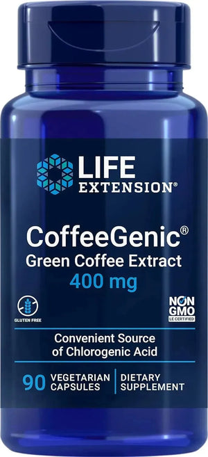 LIFE EXTENSION - Life Extension CoffeeGenic Green Coffee Bean Extract 90 Capsulas - The Red Vitamin MX - Suplementos Alimenticios - {{ shop.shopifyCountryName }}