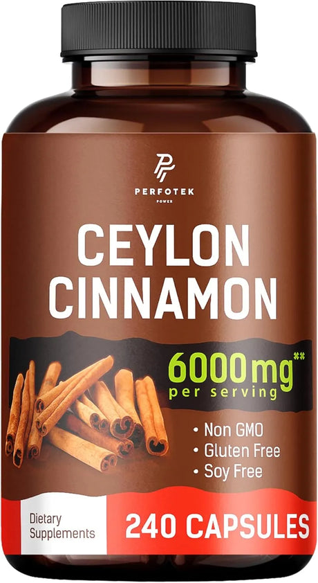 PERFOTEK - Perfotek Ceylon Cinnamon 6000Mg. 240 Capsulas - The Red Vitamin MX - Suplementos Alimenticios - {{ shop.shopifyCountryName }}