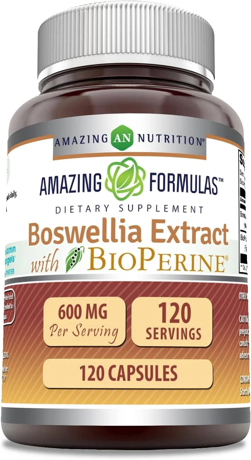 AMAZING FORMULAS - Amazing Formulas Boswellia Extract with Bioperine 600Mg. 120 Capsulas - The Red Vitamin MX - Suplementos Alimenticios - {{ shop.shopifyCountryName }}