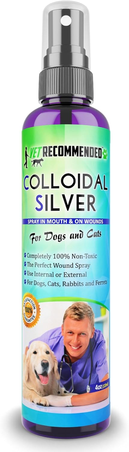 Vet Recommended Colloidal Silver for Dogs & Cats 4 Fl.Oz.