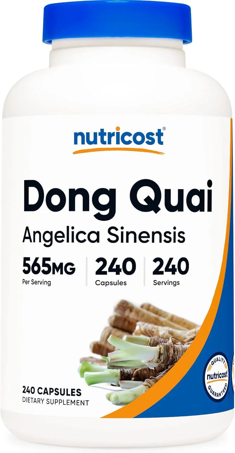 NUTRICOST - Nutricost Dong Quai 565Mg. 240 Capsulas - The Red Vitamin MX - Suplementos Alimenticios - {{ shop.shopifyCountryName }}