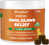 VivaElixir Constipated Cat - Pumpkin + Probiotic Soft Chews 120 Masticables