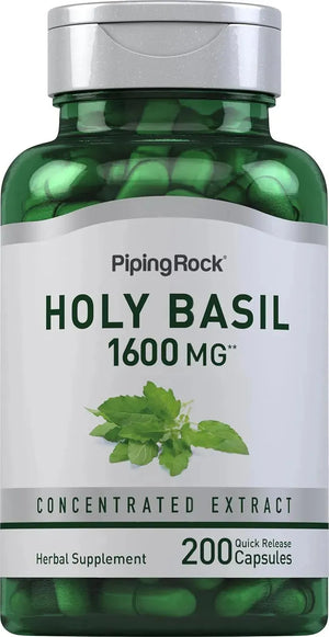 PIPING ROCK - Piping Rock Holy Basil Extract 1600Mg. 200 Capsulas - The Red Vitamin MX - Suplementos Alimenticios - {{ shop.shopifyCountryName }}