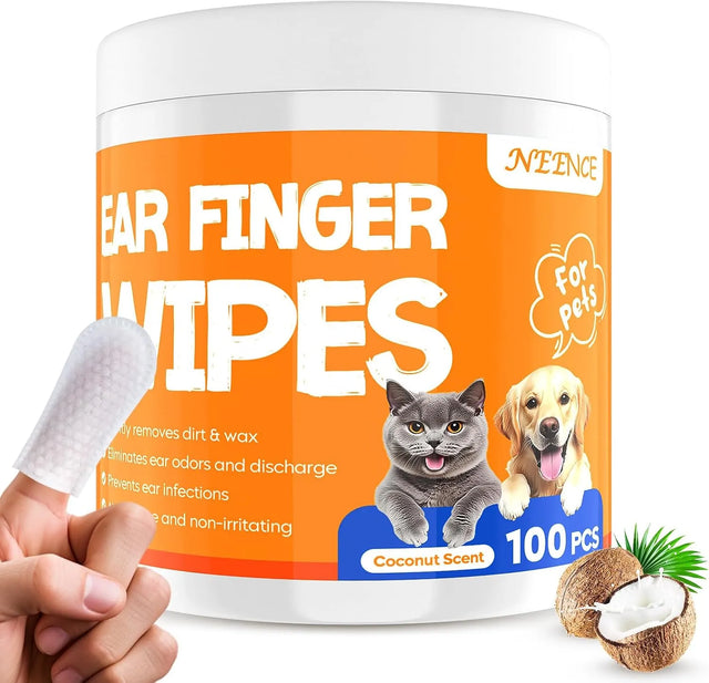 NEENCE - NEENCE Ear Finger Wipes for Dogs & Cats Coconut Scent 100 Toallitas - The Red Vitamin MX - Cuidado Del Oído De Perros - {{ shop.shopifyCountryName }}
