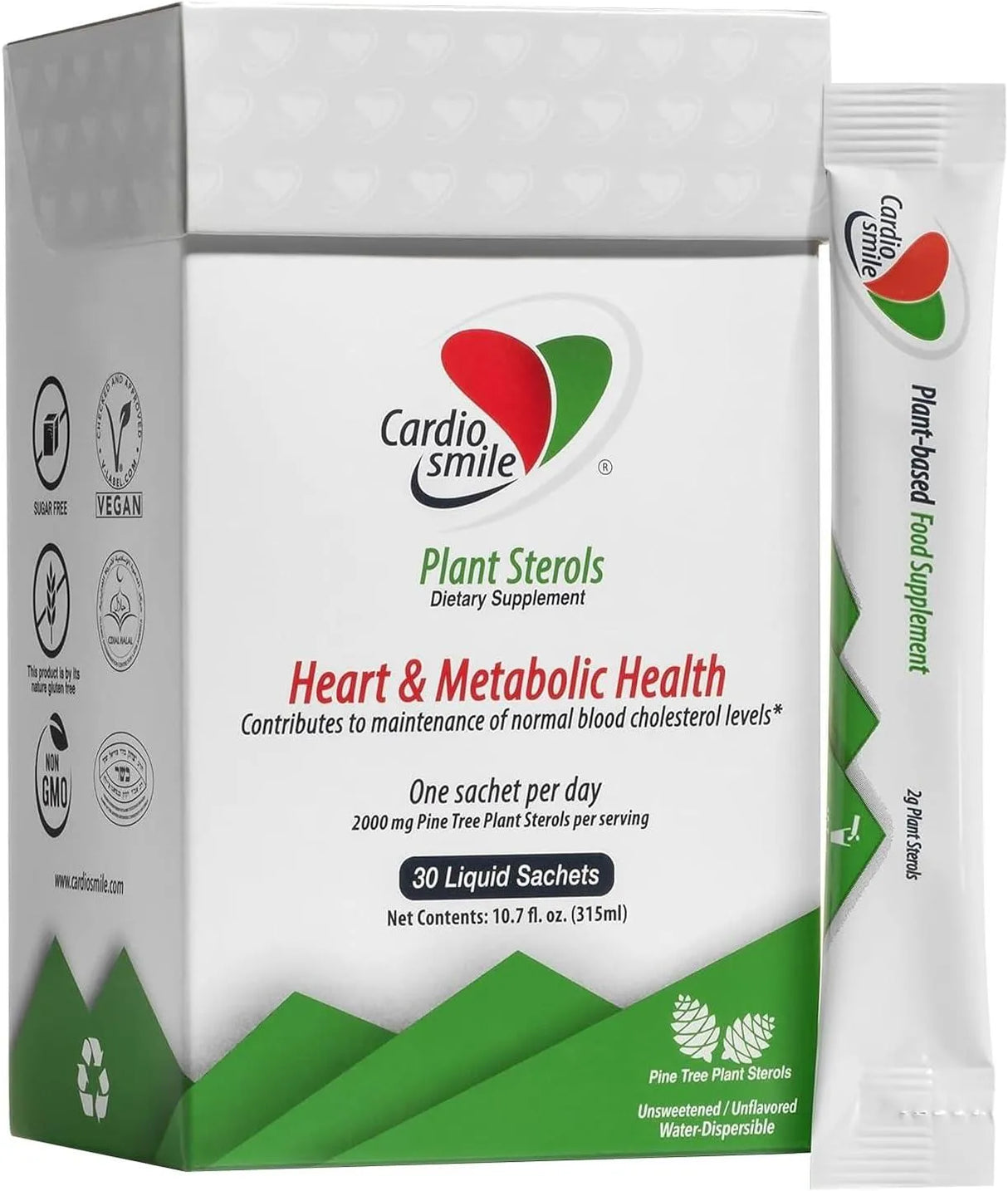 CARDIOSMILE - Cardiosmile Plant Sterols Supports Healthy Cholesterol 30 Paquetes - The Red Vitamin MX - Suplementos Alimenticios - {{ shop.shopifyCountryName }}