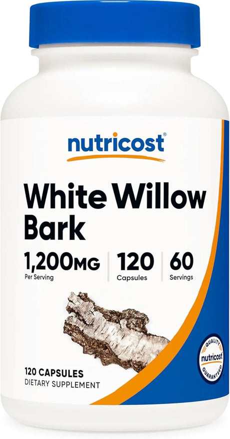 NUTRICOST - Nutricost White Willow Bark 1200Mg. 120 Capsulas - The Red Vitamin MX - Suplementos Alimenticios - {{ shop.shopifyCountryName }}