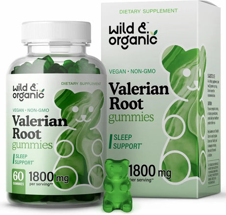 WILD & ORGANIC - Wild & Organic Valerian Root Gummies 1800Mg. 60 Gomitas - The Red Vitamin MX - Suplementos Alimenticios - {{ shop.shopifyCountryName }}
