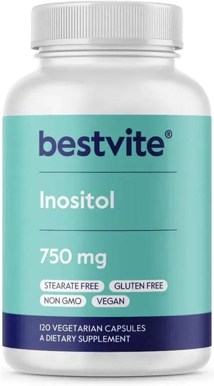 BESTVITE - BESTVITE Inositol 750Mg. 120 Capsulas - The Red Vitamin MX - Suplementos Alimenticios - {{ shop.shopifyCountryName }}