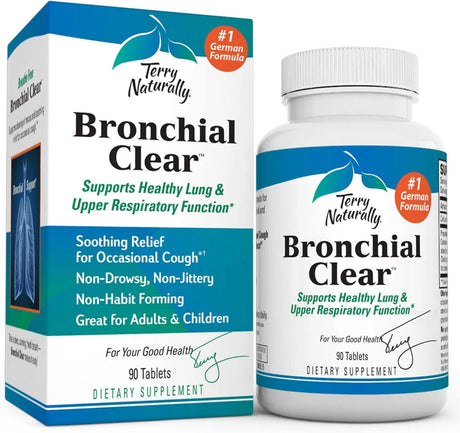 TERRY NATURALLY - Terry Naturally Bronchial Clear 90 Tabletas - The Red Vitamin MX - Suplementos Alimenticios - {{ shop.shopifyCountryName }}