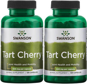 Swanson Tart Cherry 500Mg. 120 Capsulas 2 Pack