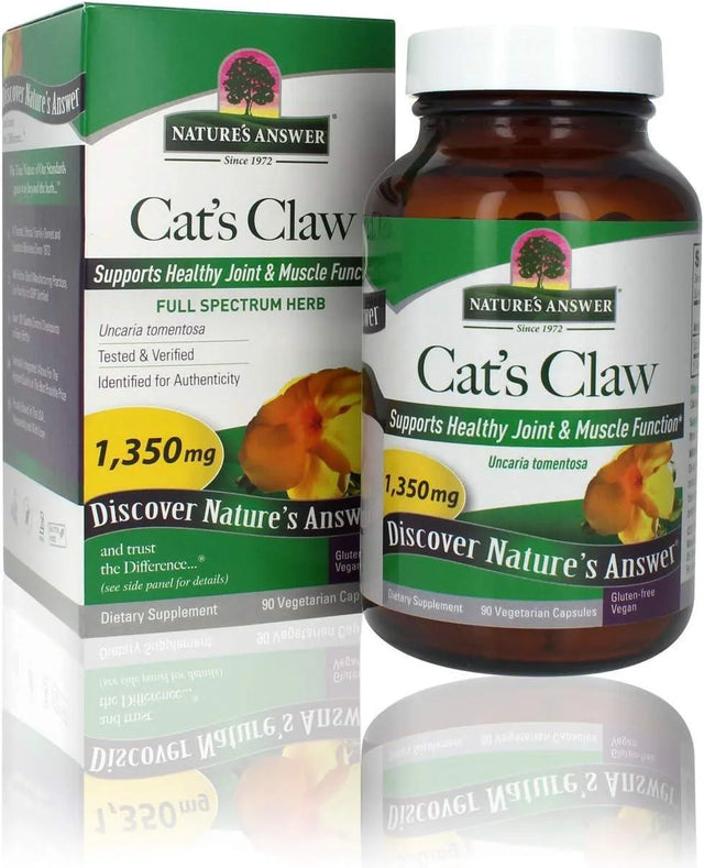 NATURE´S ANSWER - Nature's Answer Cat's Claw Inner Bark 1350Mg. 90 Capsulas - The Red Vitamin MX - Suplementos Alimenticios - {{ shop.shopifyCountryName }}