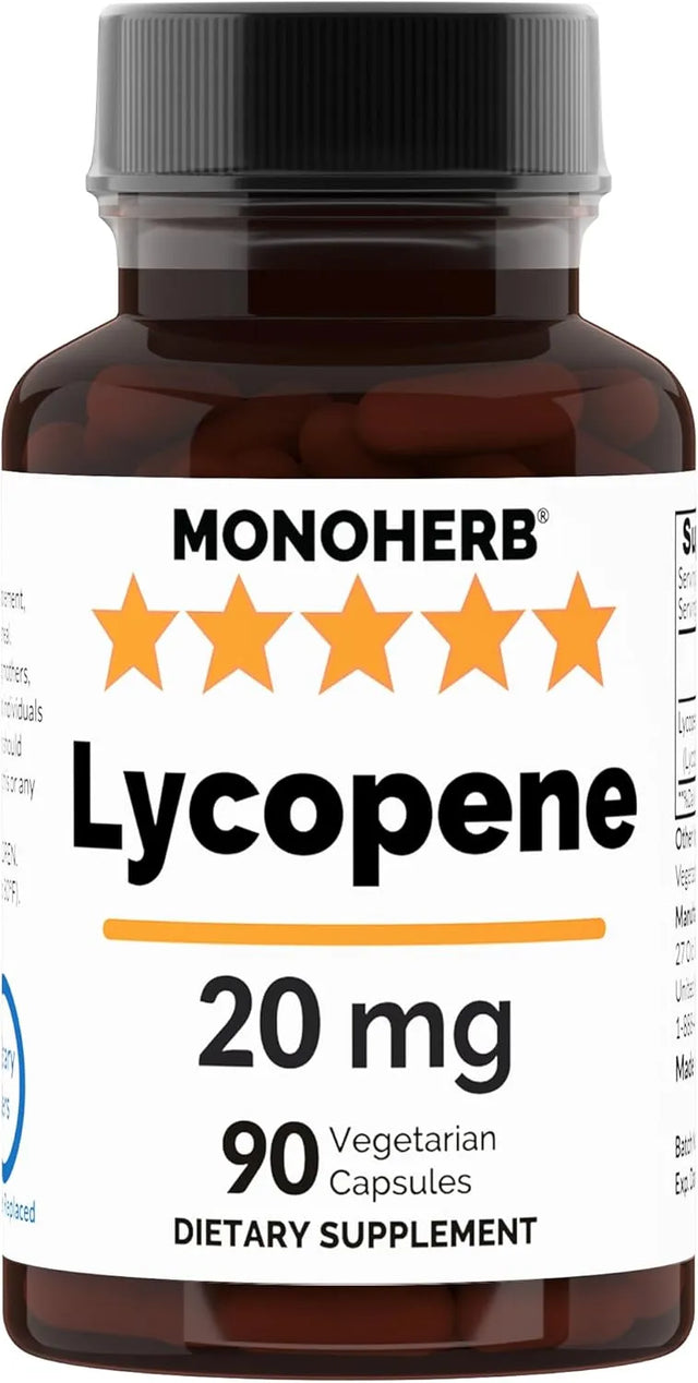 MONOHERB - Monoherb Lycopene 20Mg. 90 Capsulas - The Red Vitamin MX - Suplementos Alimenticios - {{ shop.shopifyCountryName }}