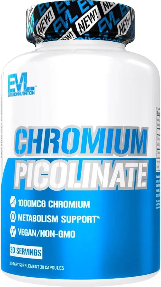 EVLUTION - Evlution Chromium Picolinate 1000mcg 30 Capsulas - The Red Vitamin MX - Suplementos Alimenticios - {{ shop.shopifyCountryName }}