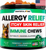 GRATEFUL PAWZ - Grateful Pawz Dog Allergy Relief Chews 120 Masticables - The Red Vitamin MX - Remedios Para La Picazón De Perros - {{ shop.shopifyCountryName }}