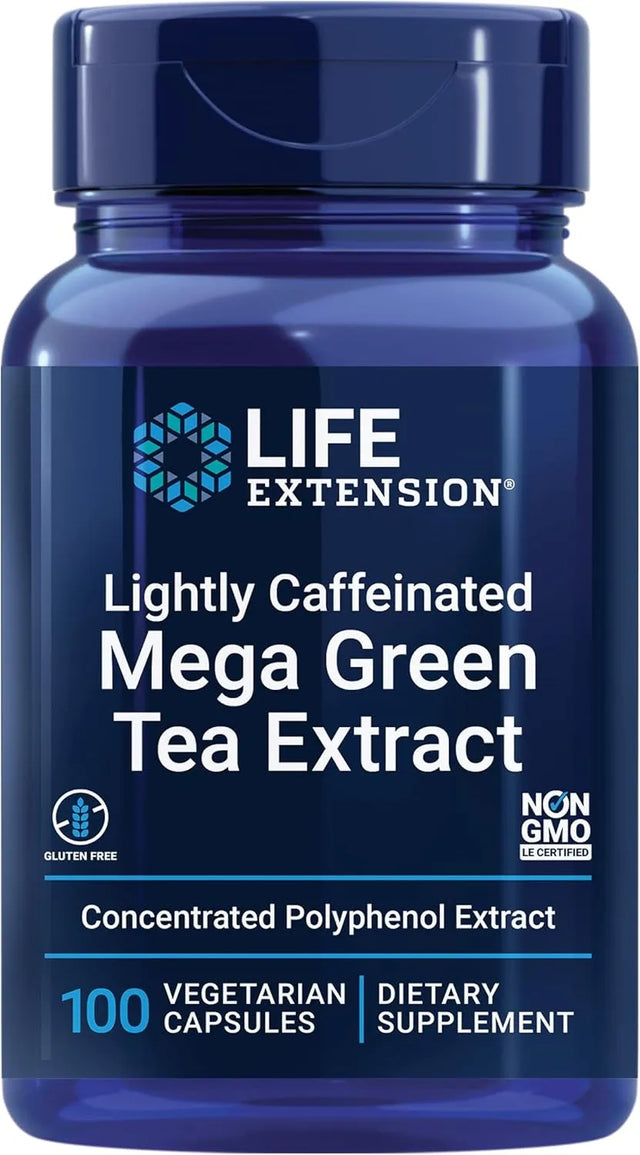 LIFE EXTENSION - Life Extension Lightly Caffeinated Mega Green Tea Extract 100 Capsulas - The Red Vitamin MX - Suplementos Alimenticios - {{ shop.shopifyCountryName }}