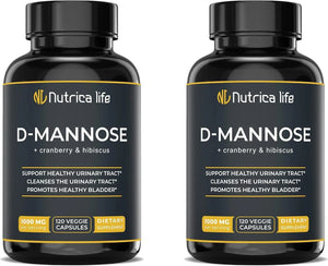 NUTRICA LIFE - Nutrica Life Urinary Tract Infection Treatments D Mannose 1000Mg. 120 Capsulas 2 Pack - The Red Vitamin MX - Suplementos Alimenticios - {{ shop.shopifyCountryName }}