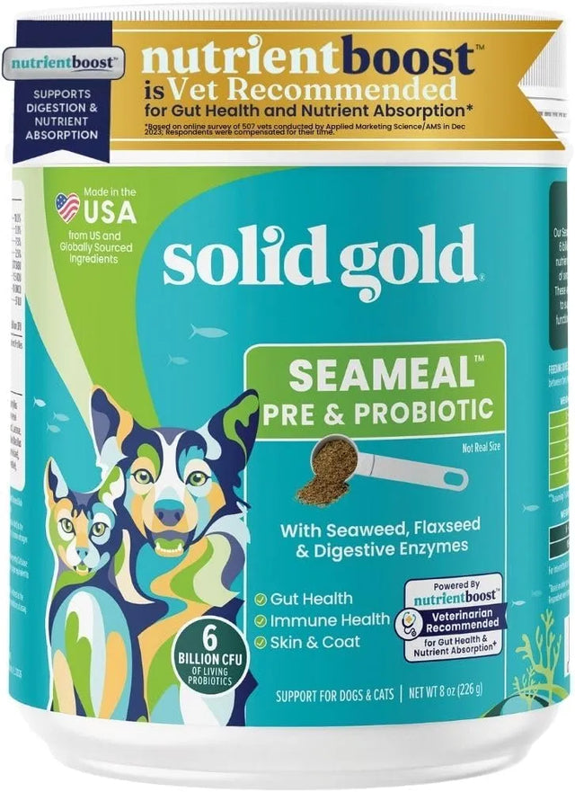 SOLID GOLD - Solid Gold SeaMeal Cat Probiotic & Dog Probiotics for Digestive Health 226Gr. - The Red Vitamin MX - Probióticos Para Perros - {{ shop.shopifyCountryName }}
