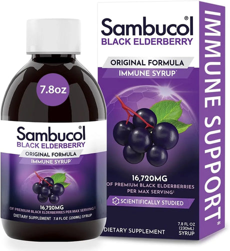 SAMBUCOL - Sambucol Black Elderberry Syrup 230Ml. - The Red Vitamin MX - Suplementos Alimenticios - {{ shop.shopifyCountryName }}