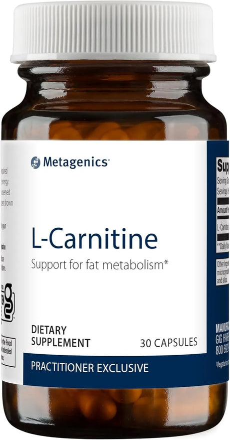 METAGENICS - Metagenics L-Carnitine 30 Capsulas - The Red Vitamin MX - Suplementos Alimenticios - {{ shop.shopifyCountryName }}