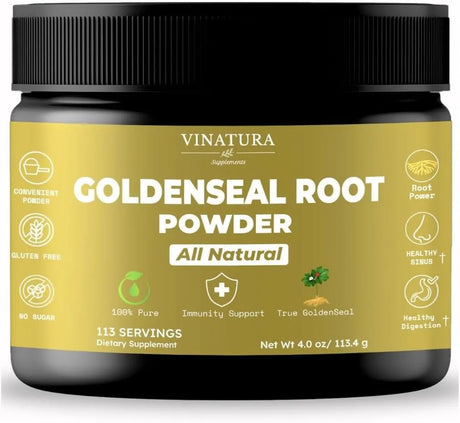 VINATURA - Vinatura Goldenseal Root Powder 113 Servicios 113.4Gr. - The Red Vitamin MX - Suplementos Alimenticios - {{ shop.shopifyCountryName }}