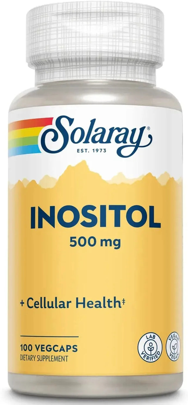 SOLARAY - Solaray Inositol 500Mg. 100 Capsulas - The Red Vitamin MX - Suplementos Alimenticios - {{ shop.shopifyCountryName }}