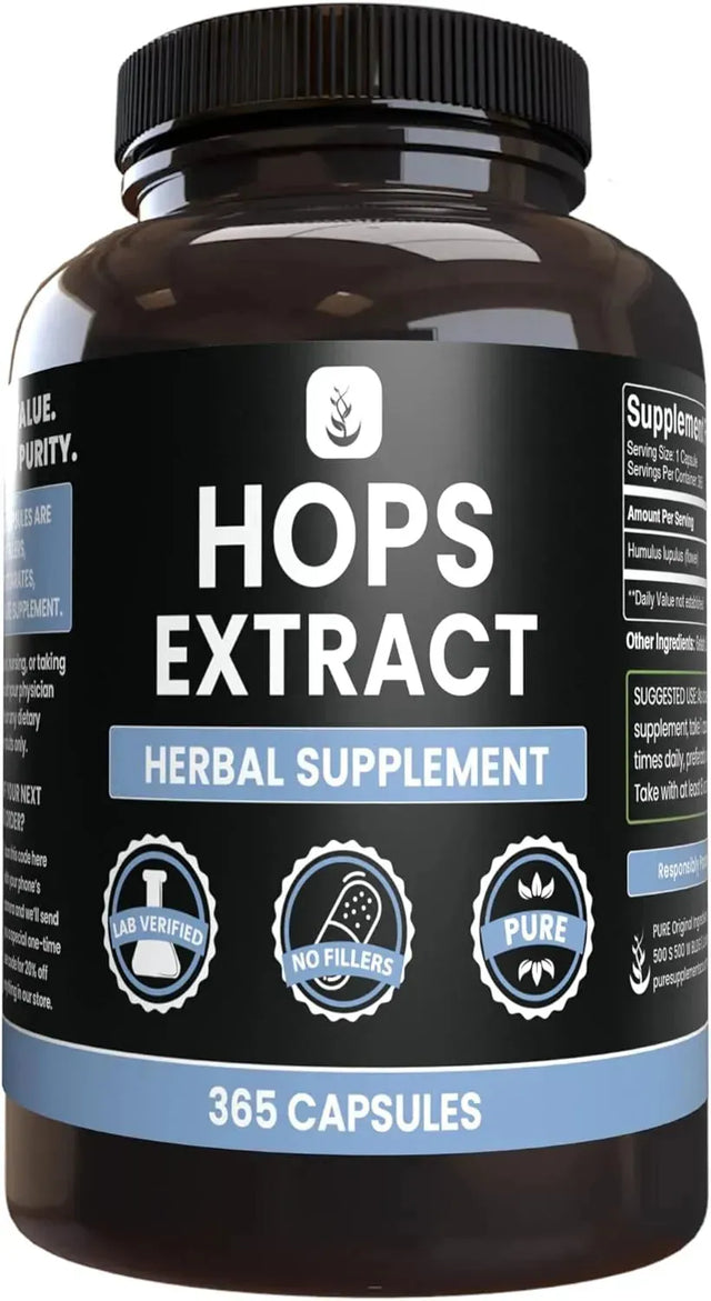 PURE ORIGINAL INGREDIENTS - Pure Original Ingredients Hops Extract 365 Capsulas - The Red Vitamin MX - Suplementos Alimenticios - {{ shop.shopifyCountryName }}