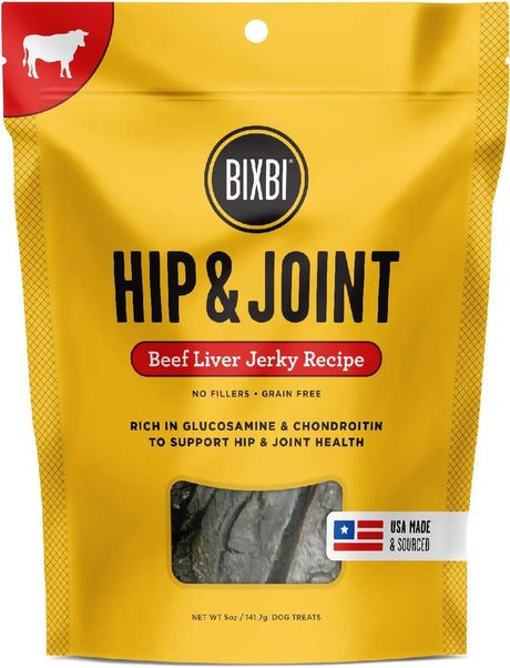 BIXBI - BIXBI Hip & Joint Support Beef Liver Jerky Dog Treats 141Gr. - The Red Vitamin MX - Cuidado De Cadera Y Articulaciones Para Perros - {{ shop.shopifyCountryName }}