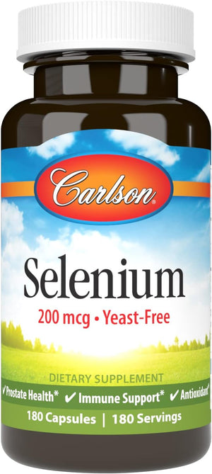 Carlson Selenium, 200mcg 180 Capsulas