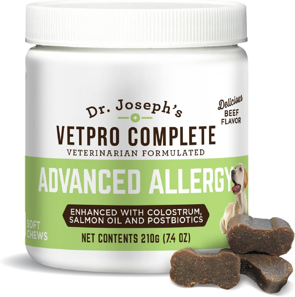 VetPro Complete Dr. Joseph's Advanced Allergy and Itch Support for Dogs 60 Masticables