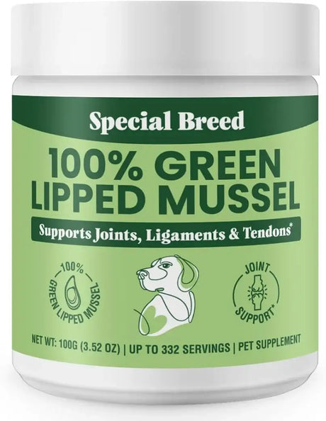 SPECIAL BREED - Special Breed Green Lipped Mussel Powder for Dogs & Cats 100Gr. - The Red Vitamin MX - Cuidado De Cadera Y Articulaciones Para Perros - {{ shop.shopifyCountryName }}