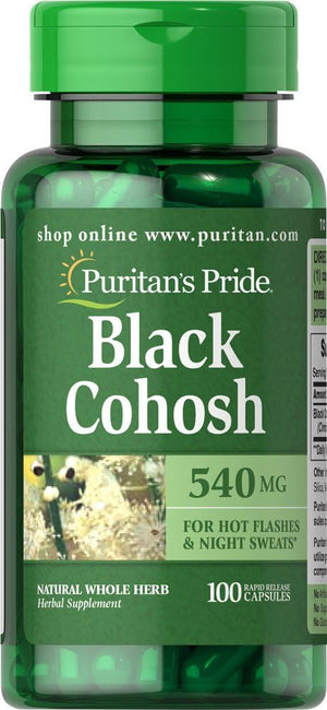Puritan's Pride Black Cohosh 540Mg. 100 Capsulas