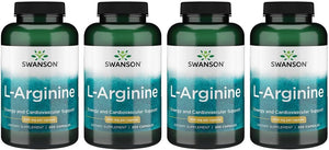 Swanson L-Arginine 500Mg. 200 Capsulas 4 Pack