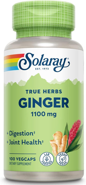 SOLARAY Ginger Root 1100Mg. 100 Capsulas 2 Pack