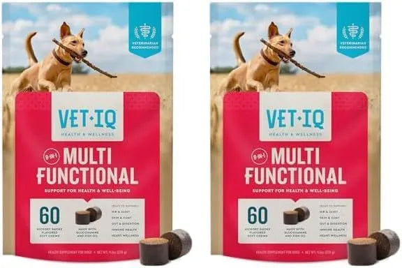 VETIQ - VETIQ 8-in-1 Supplement for Dogs 60 Masticables 2 Pack - The Red Vitamin MX - Multivitamínicos Para Perros - {{ shop.shopifyCountryName }}