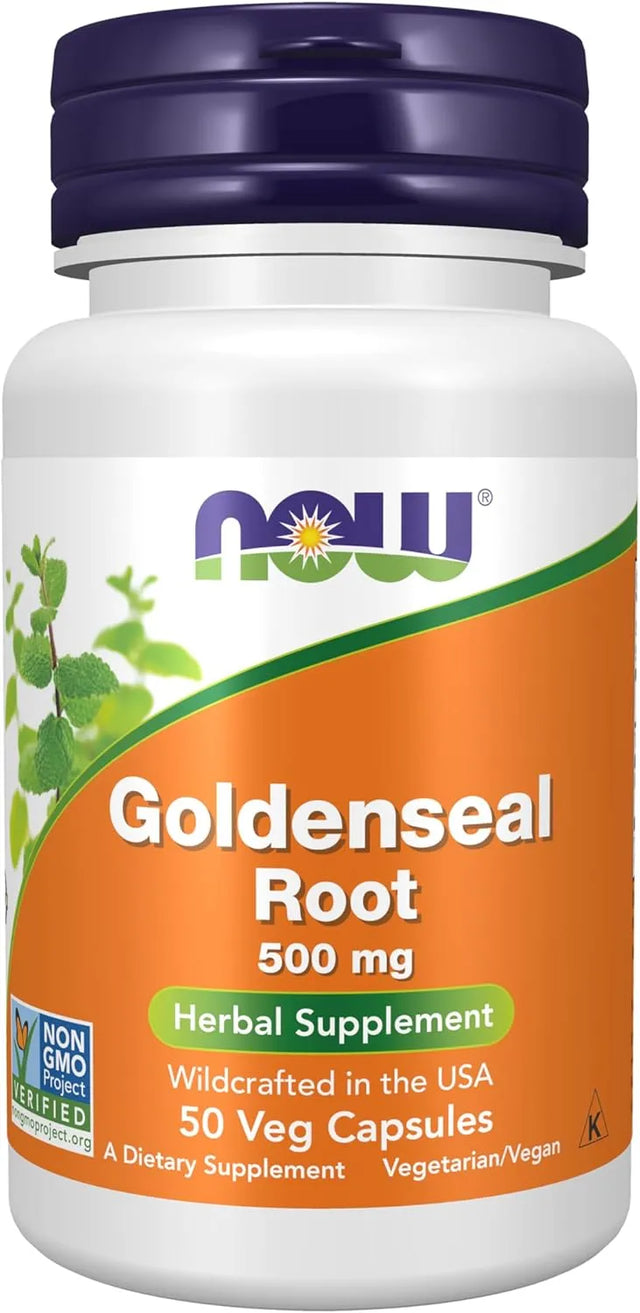 NOW SUPPLEMENTS - NOW Supplements Goldenseal Root 500Mg. 50 Capsulas - The Red Vitamin MX - Suplementos Alimenticios - {{ shop.shopifyCountryName }}