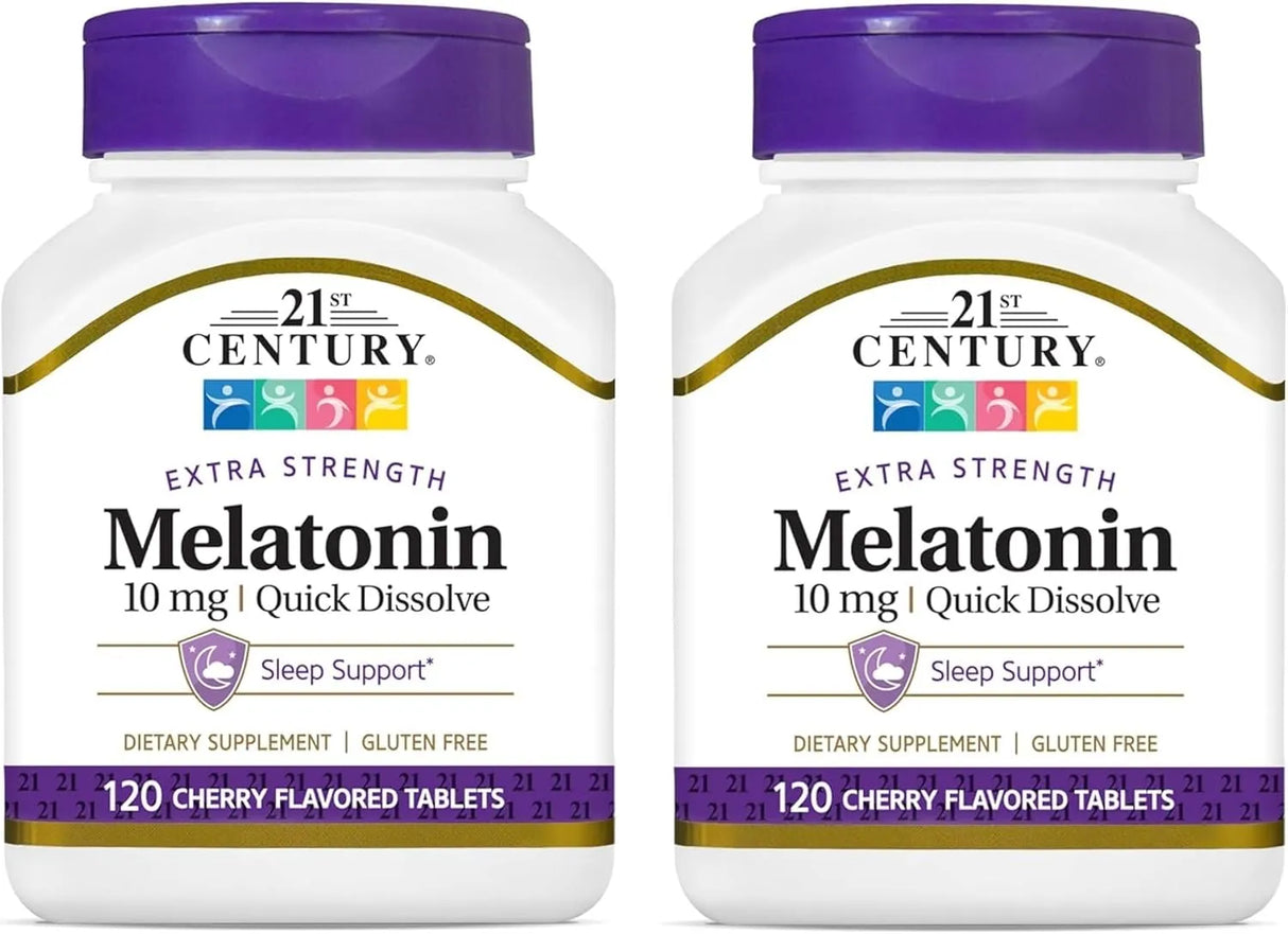 21ST CENTURY - 21st Century Melatonin 10Mg. 120 Tabletas 2 Pack - The Red Vitamin MX - Suplementos Alimenticios - {{ shop.shopifyCountryName }}