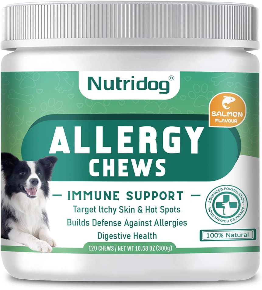 Nutridog Allergy Chews for Dogs 120 Masticables