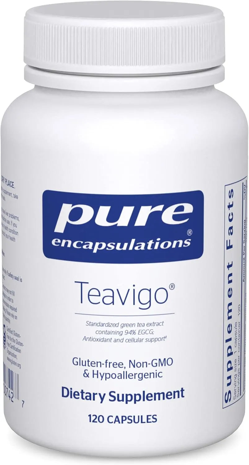 PURE ENCAPSULATIONS - Pure Encapsulations Teavigo with Caffeine-Free Green Tea Extract 120 Capsulas - The Red Vitamin MX - Suplementos Alimenticios - {{ shop.shopifyCountryName }}