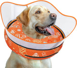 Toptakeit Elevated Inflatable Dog Cone Collar ORANGE XLARGE