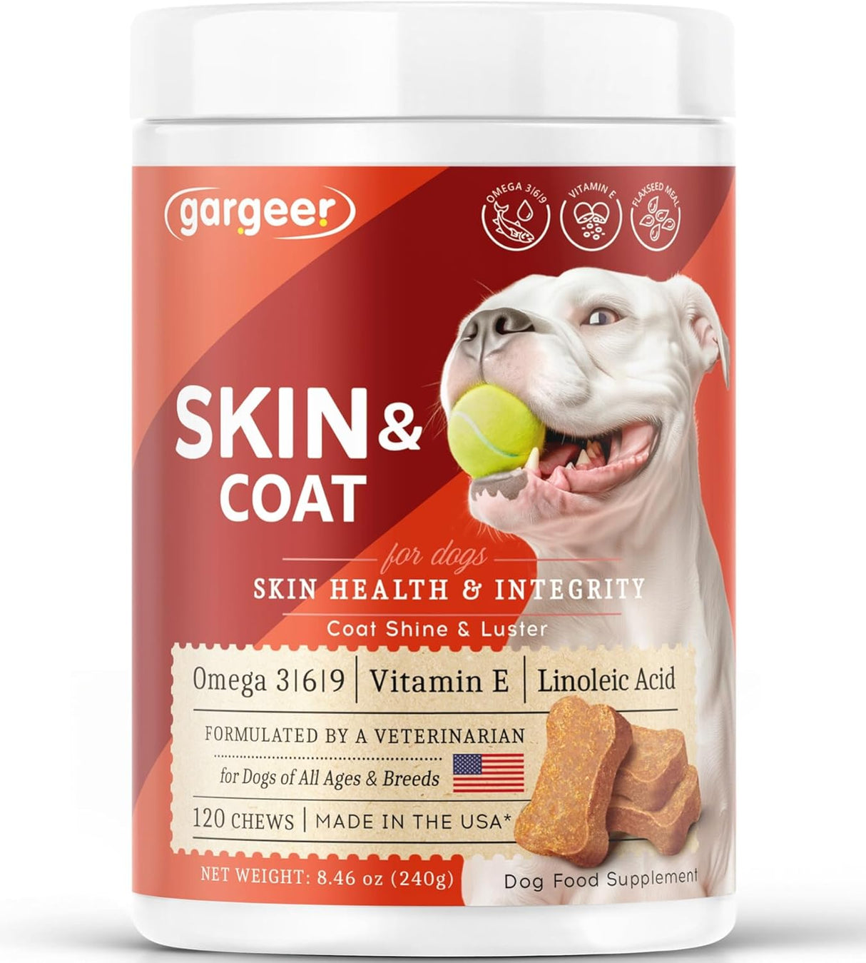 Gargeer Skin & Coat Omega 3-6-9  120 Masticables