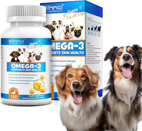 OIMMAL - Oimmal Omega 3 Fish Oil for Dogs 180 Tabletas Masticables - The Red Vitamin MX - Aceite De Pescado Para Perros - {{ shop.shopifyCountryName }}