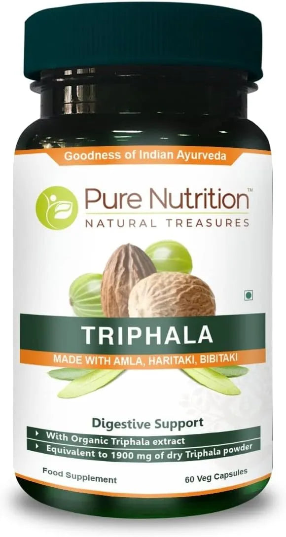 PURE NUTRITION - Pure Nutrition Triphala Extract 60 Capsulas - The Red Vitamin MX - Suplementos Alimenticios - {{ shop.shopifyCountryName }}