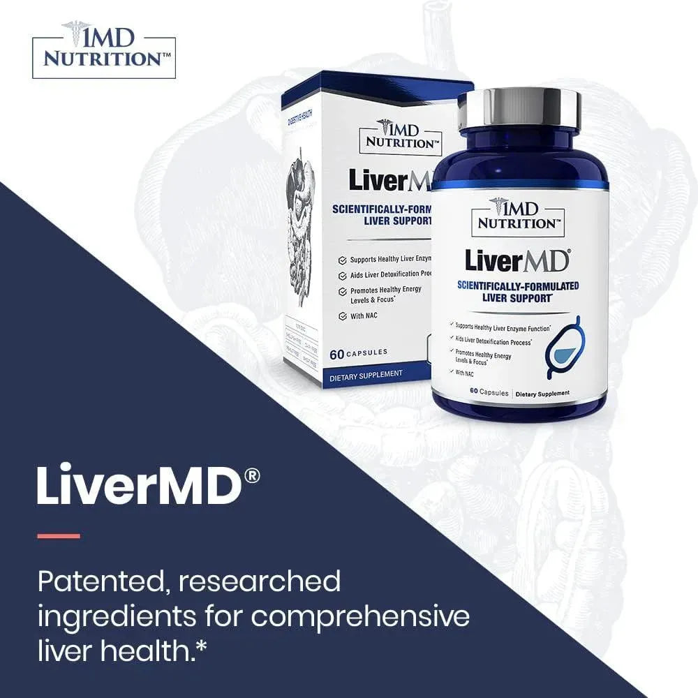 1MD NUTRITION - 1MD LiverMD Liver Support 60 Capsulas - The Red Vitamin MX - Suplementos Alimenticios - {{ shop.shopifyCountryName }}