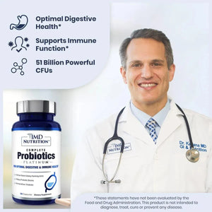 1MD NUTRITION - 1MD Nutrition Complete Probiotics Platinum 30 Capsulas - The Red Vitamin MX - Suplementos Alimenticios - {{ shop.shopifyCountryName }}